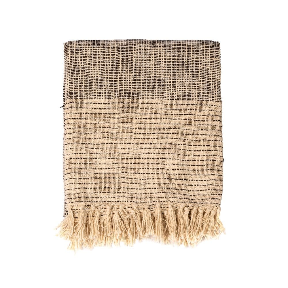 HOME SOCIETY HS - Plaid Zahora zwart naturel