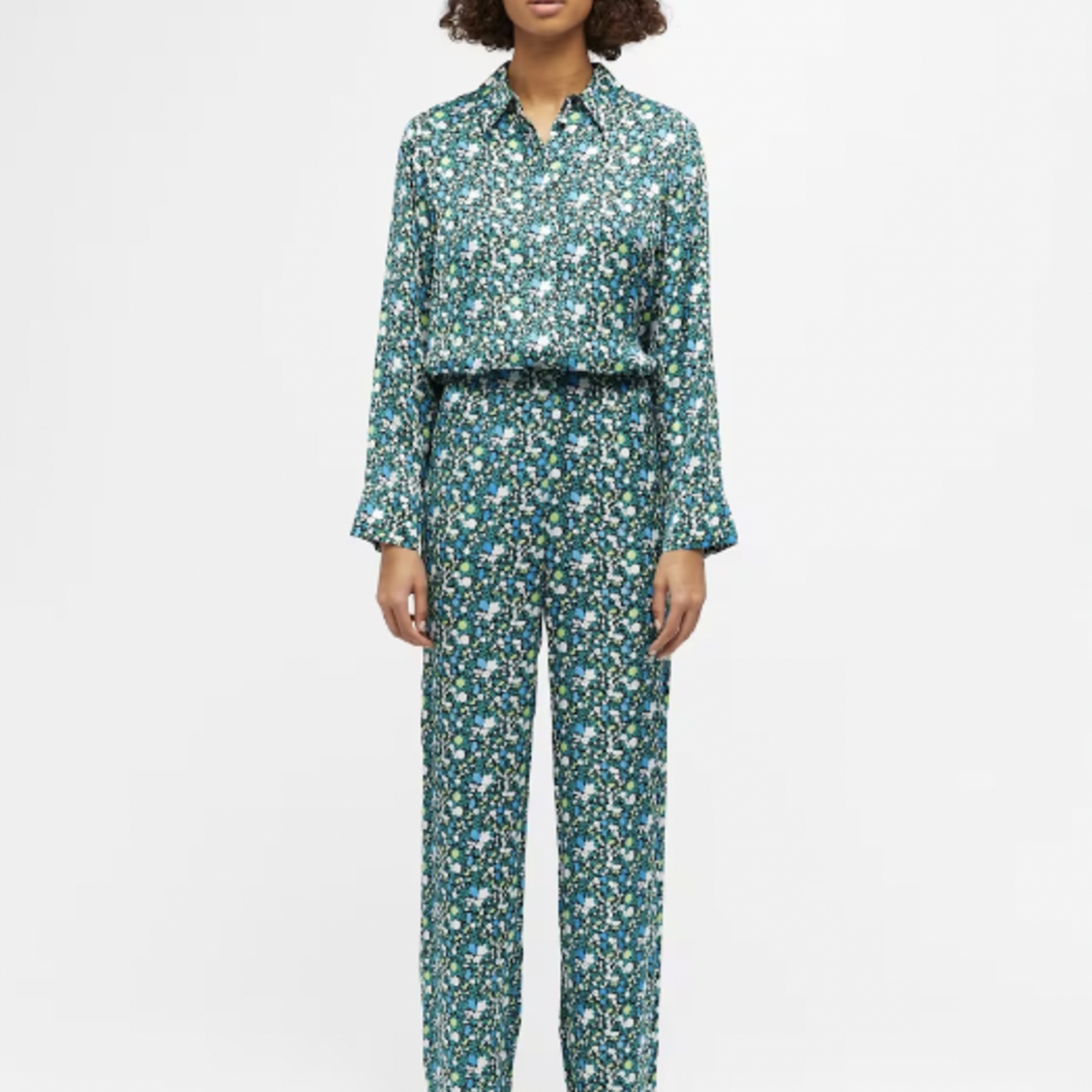 OBJECT OBJECT - Broek Jabin zwart/bloemen