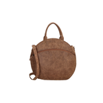 -- Handtas rond blanes bruin 40cm kunstleer
