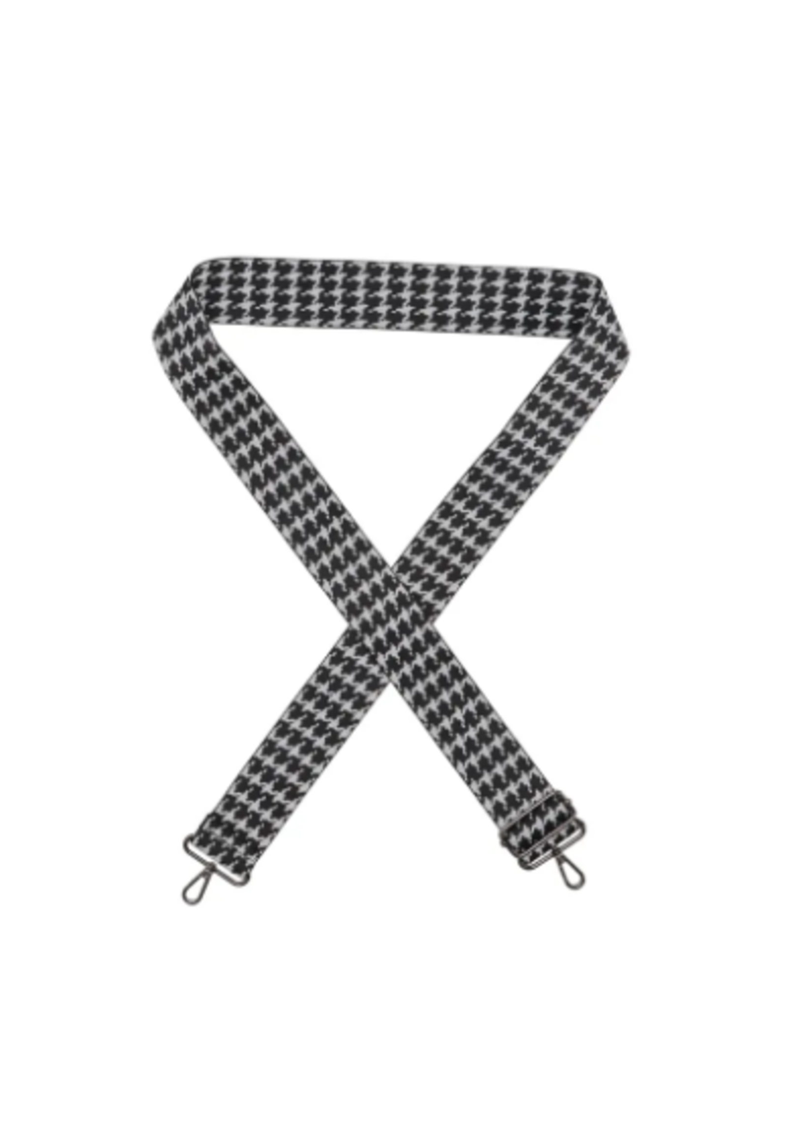 BEAGLES fashion shoulder straps schouderband zwart/wit