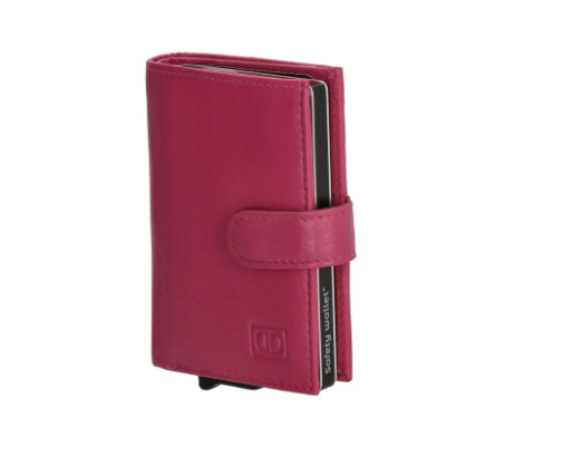 DOUBLE-D DOUBLE-D - Safety wallet Fuchsia leer