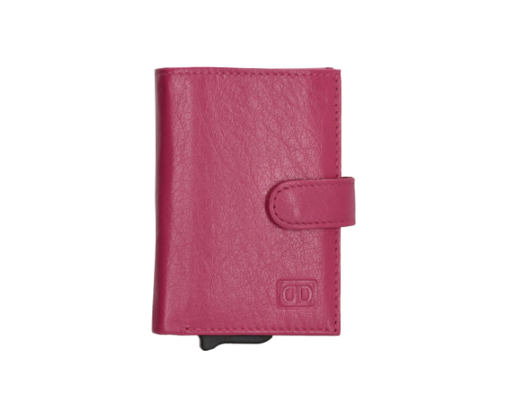 DOUBLE-D DOUBLE-D - Safety wallet Fuchsia leer