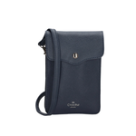 -- Telefoontasje piccadilly blauw kunstleer