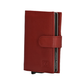 -- Safety wallet / portemonnee rood leer