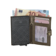 -- Marrakech safety wallet olijfgroen leer