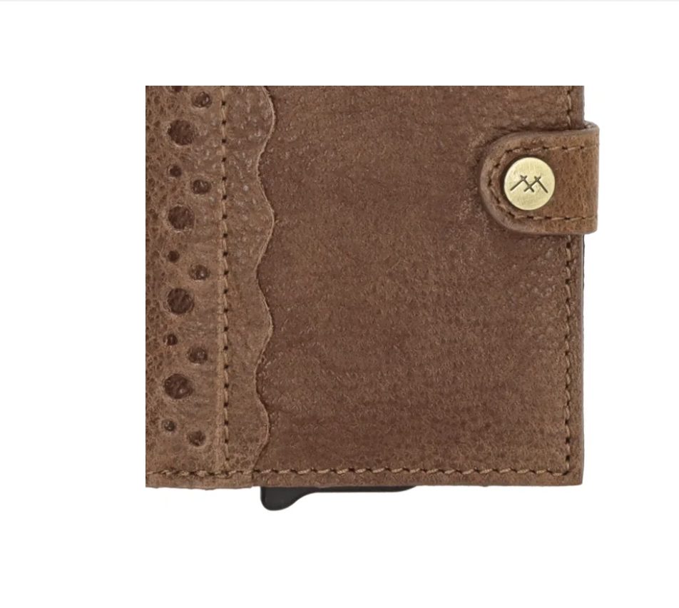 -- Marrakech safety wallet bruin leer