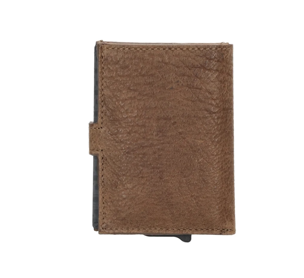 -- Marrakech safety wallet bruin leer