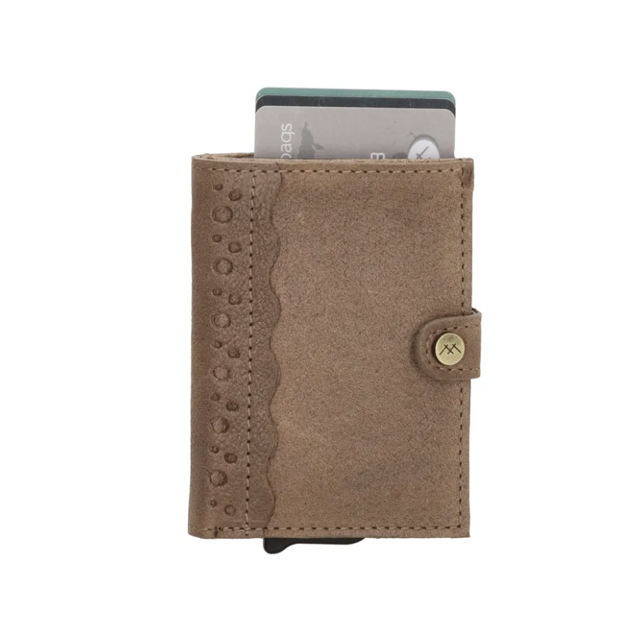 -- Marrakech safety wallet taupe leer