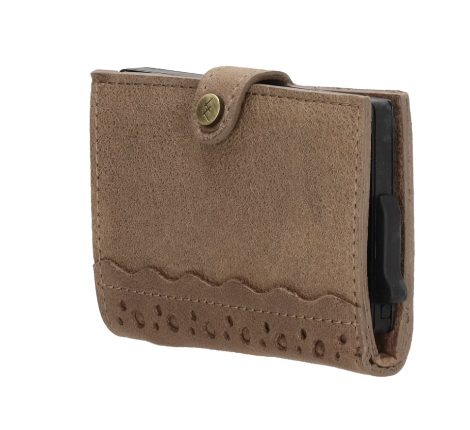 -- Marrakech safety wallet taupe leer