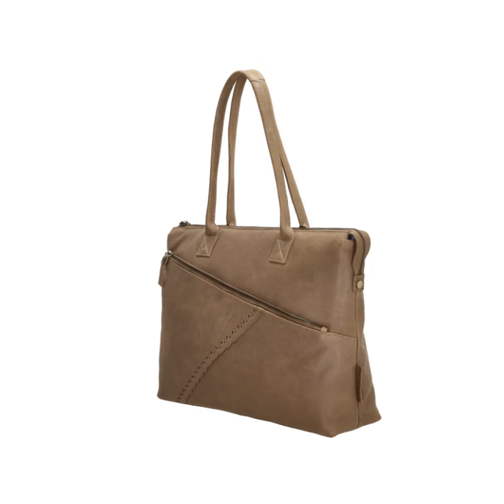 -- Laptop tas Marrakech  leer, taupe
