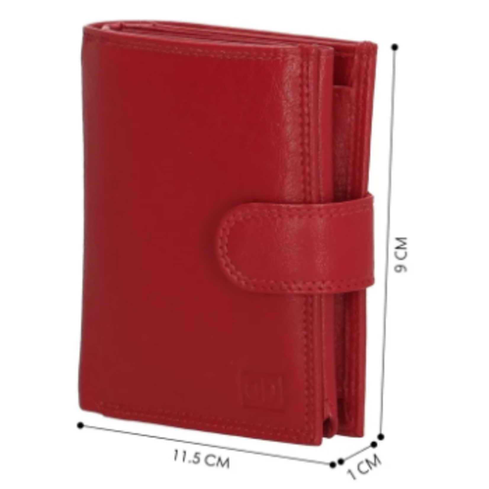 -- Portemonnee rood leer