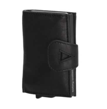 -- Safety Wallet zwart daydreamer leer