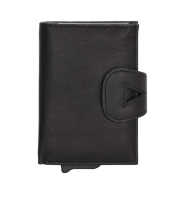 -- Safety Wallet zwart daydreamer leer