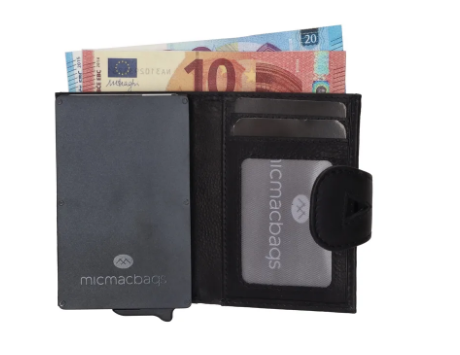 -- Safety Wallet zwart daydreamer leer