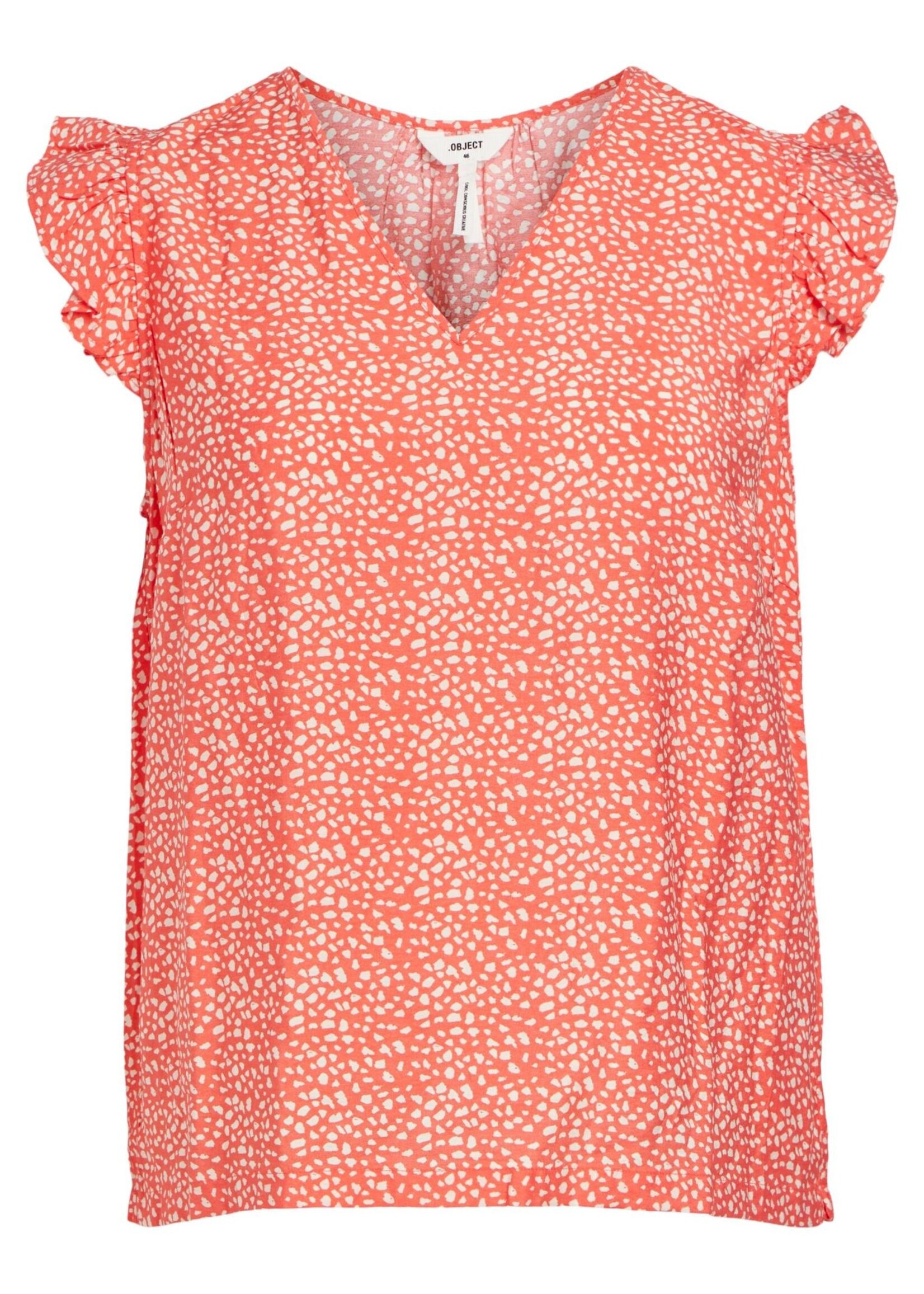 OBJECT OBJECT - Top Leonora hot coral