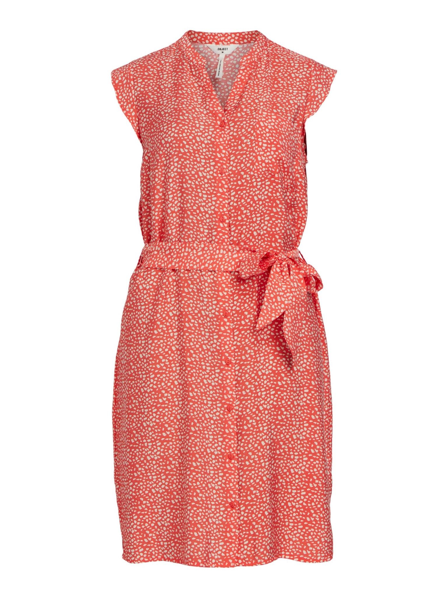 OBJECT OBJECT - Jurk Leonora Seline Hot coral