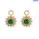 iXXXi Jewelry IXXXI - Hoop charms lucia emerald goud