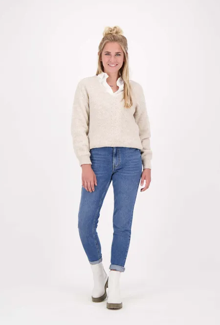 ZUSSS ZUSSS - Trendy mom jeans lichtblauw MAAT XL