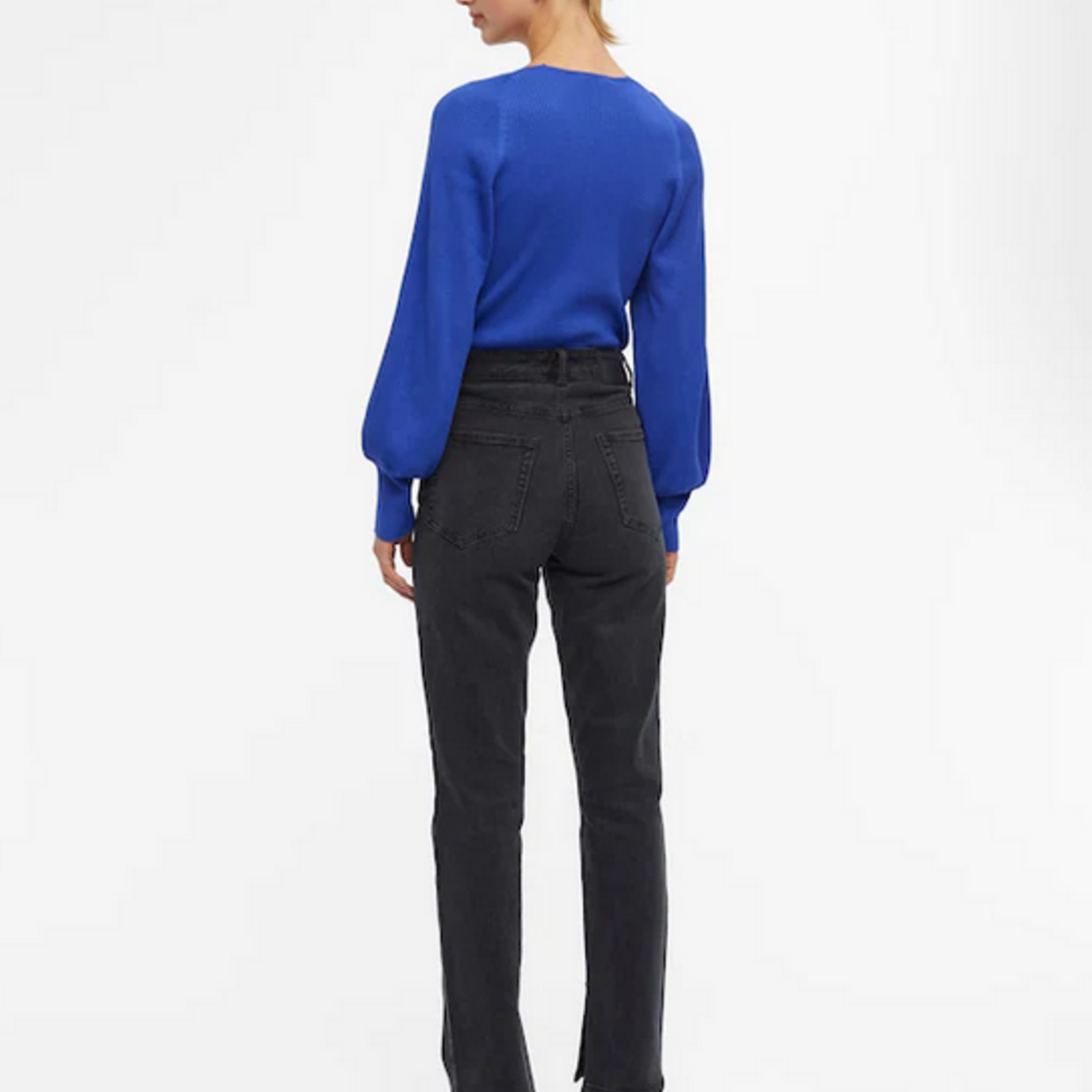 OBJECT OBJECT - Gebreide trui agnes clematis blauw