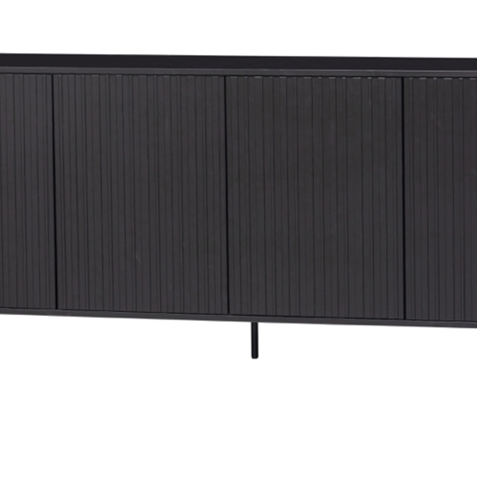 WOOOD EXCLUSIVE WOOOD - New gravure dressoir grenen zwart 200cm