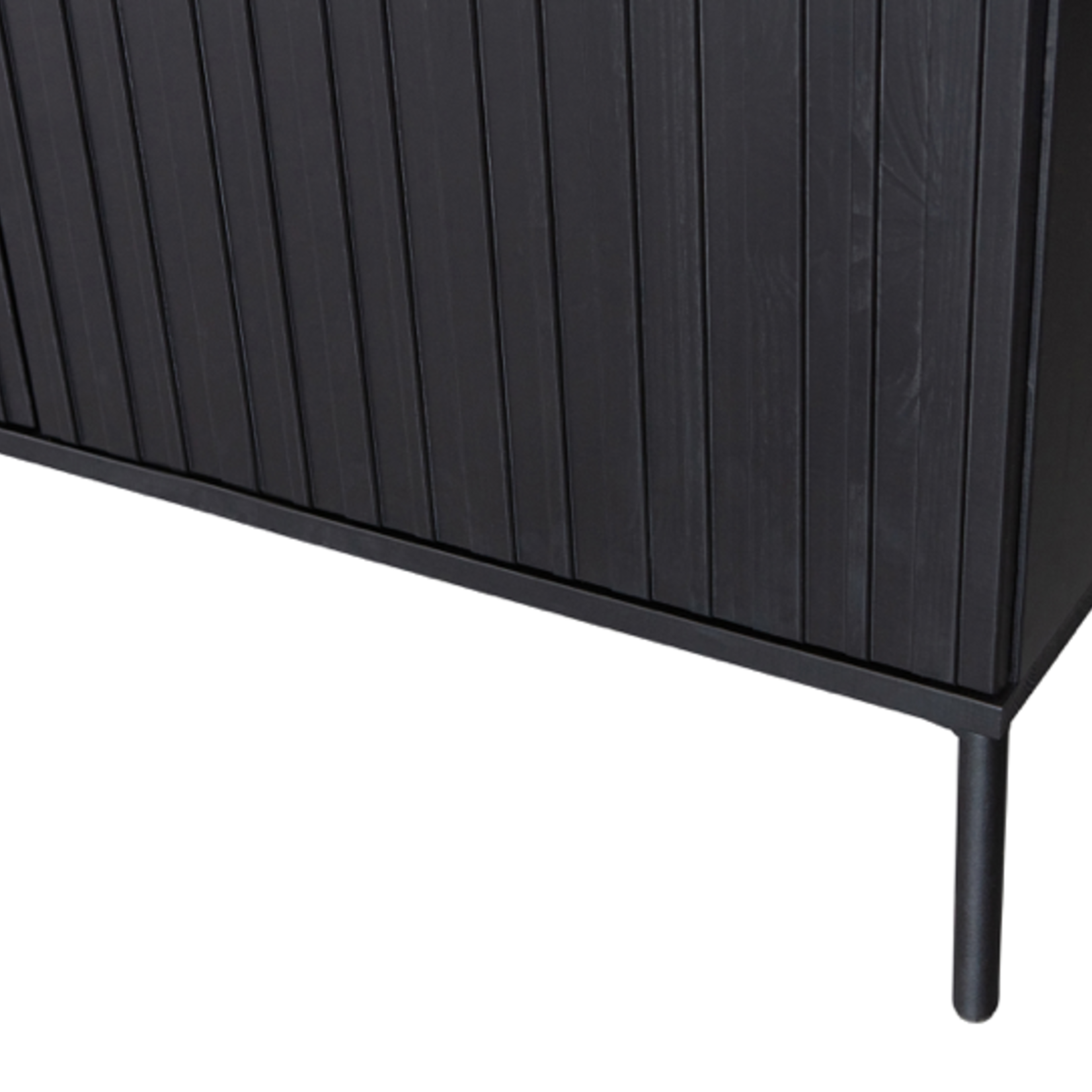 WOOOD EXCLUSIVE WOOOD - New gravure dressoir grenen zwart 200cm