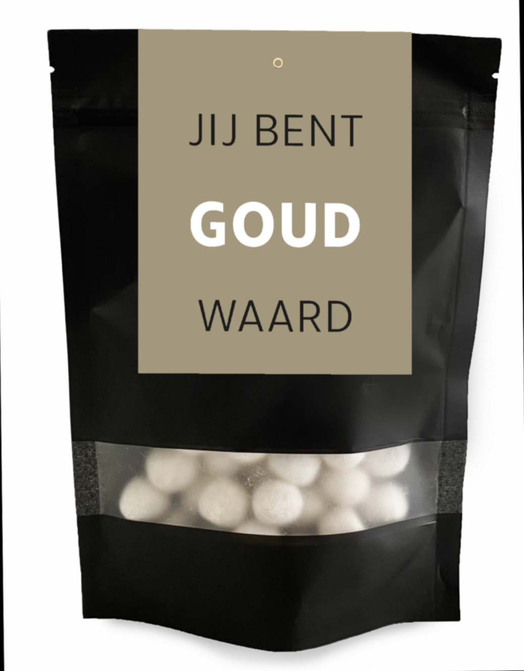 -- LIV'N TASTE - Toffeeballen karamel Jij bent goud waard