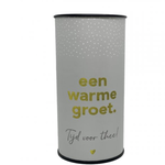 -- THEEKOKER - Een warme groet
