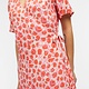 OBJECT OBJECT - Jurk Ema Elise long sandshell hot coral