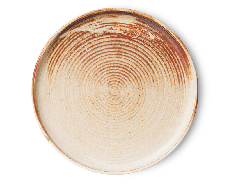 HKLIVING HKLIVING - Chef ceramics side plate, rustic Cream/brown ACE7151