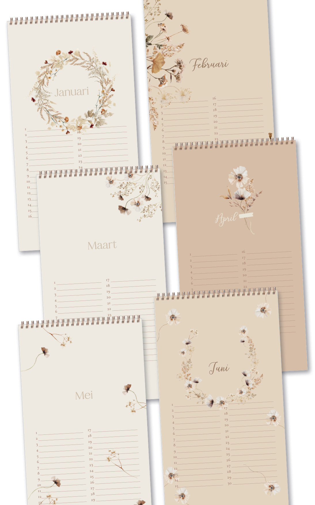 JOTS JOTS - Verjaardagskalender wilde bloemen