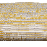 -- Chevron quilt plaid zwart/mosterd 220x265