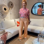 OBJECT OBJECT - Lisa wide pant noos Peach Cobbler