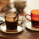 HKLIVING HKLIVING - 70's glassware Coffee cup mud brown per stuk