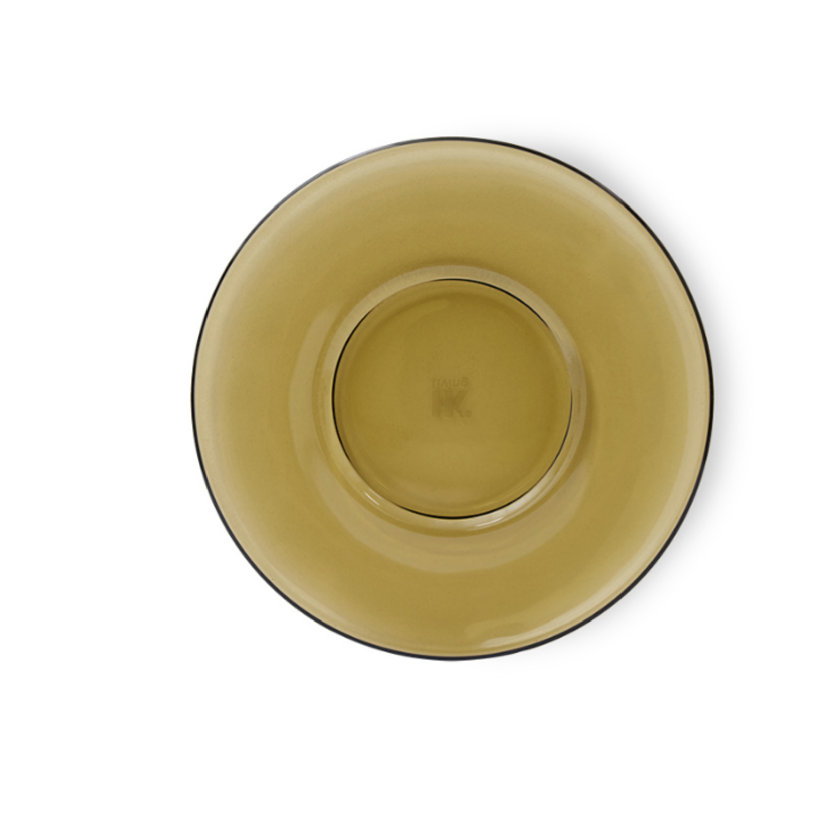 HKLIVING HKLIVING - 70's  Schoteltje glas mud brown per stuk AGL4504