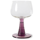 HKLIVING HKLIVING - Wine glass swirl paars AGL4482