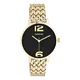 OOZOO OOZOO  -  Horloge goudkleurig met goudkleurige roestvrijstalen band - C11023