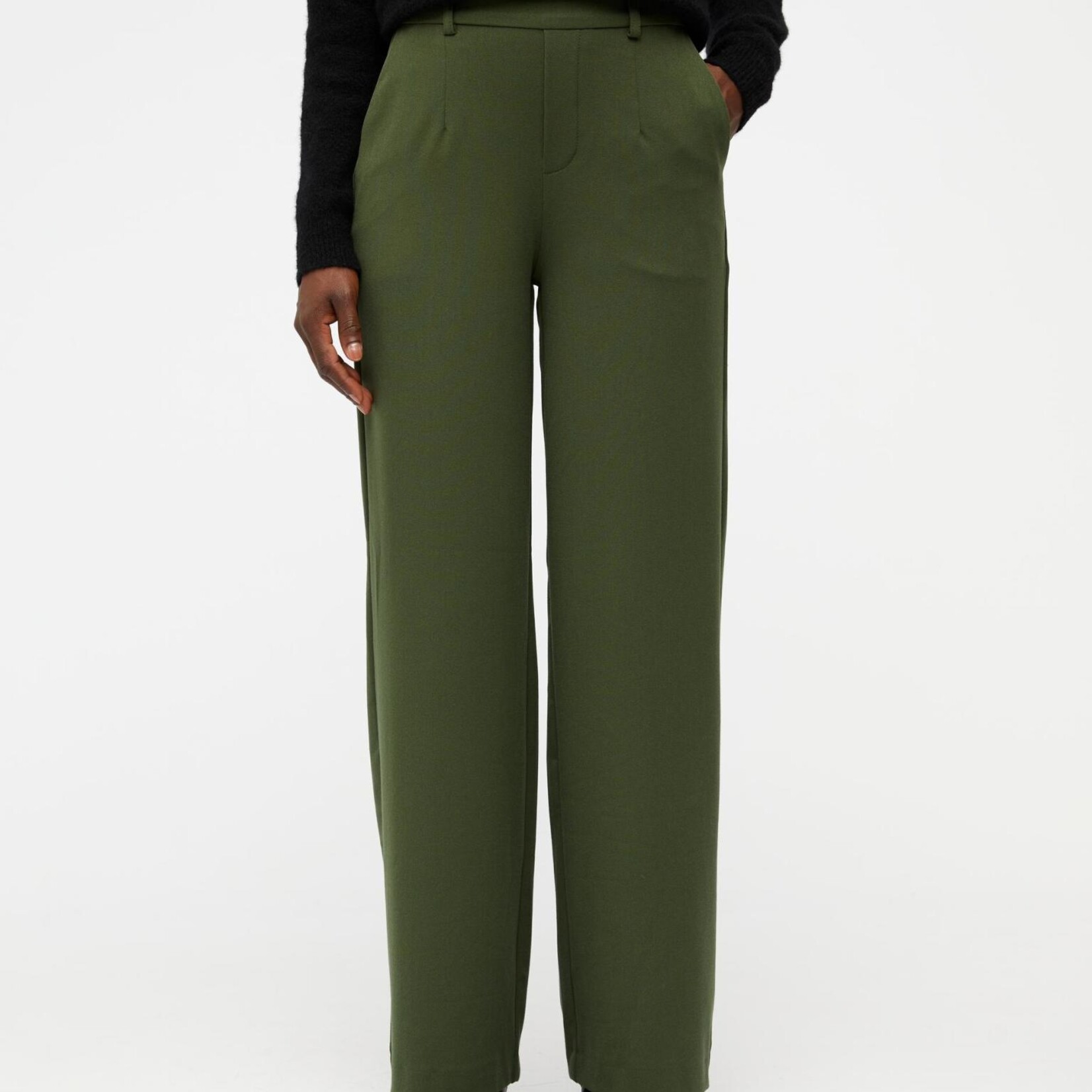OBJECT OBJECT - Wide pant NOOS Lisa duffel bag / groen