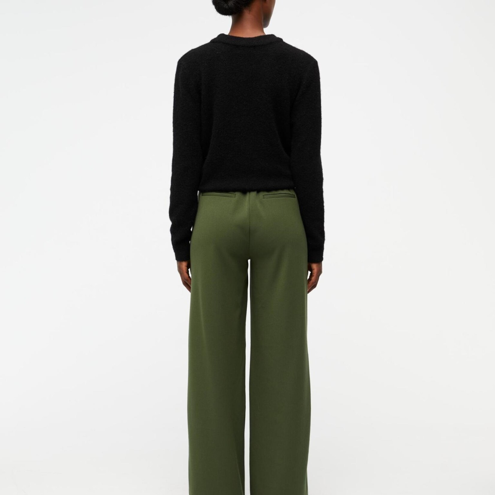 OBJECT OBJECT - Wide pant NOOS Lisa duffel bag / groen