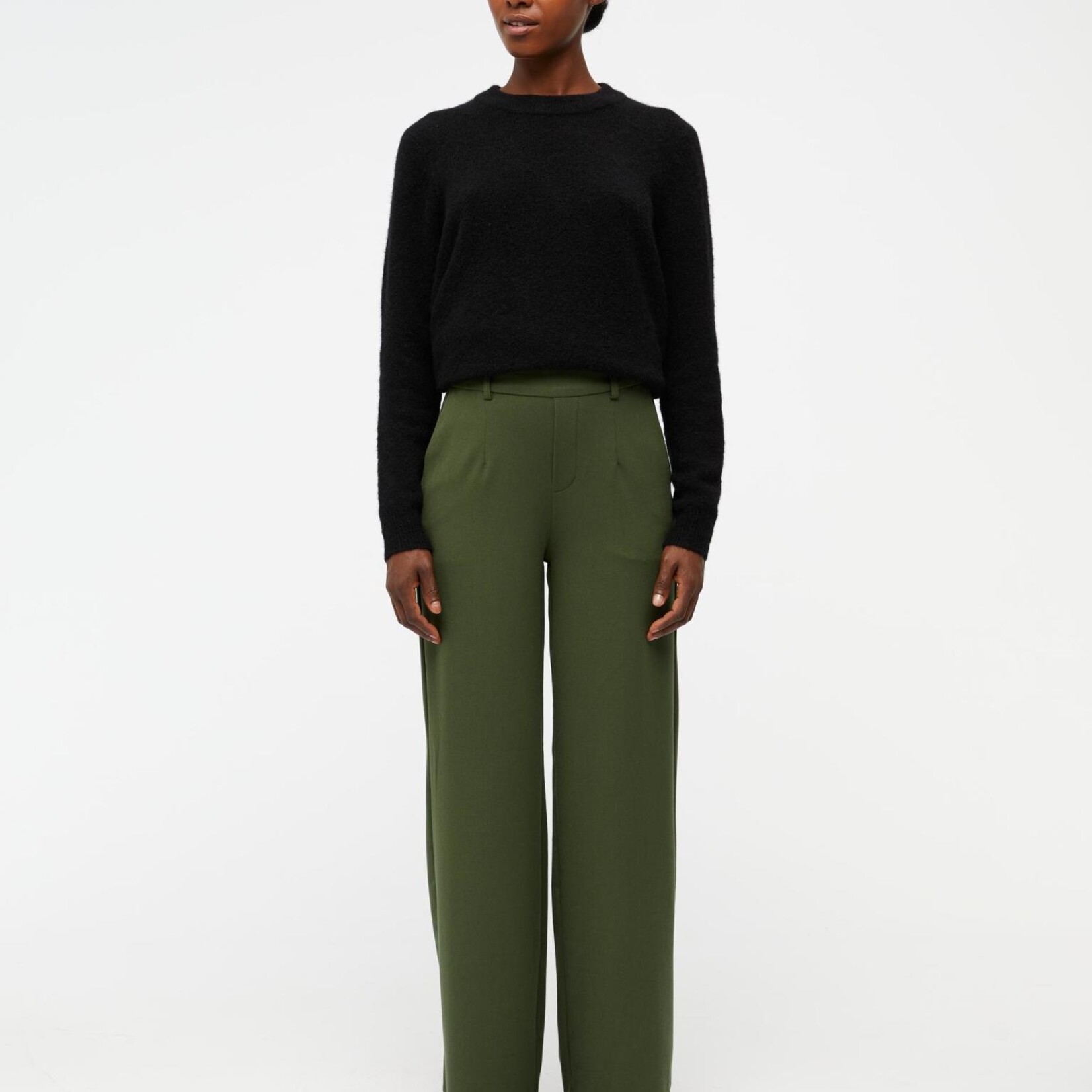 OBJECT OBJECT - Wide pant NOOS Lisa duffel bag / groen