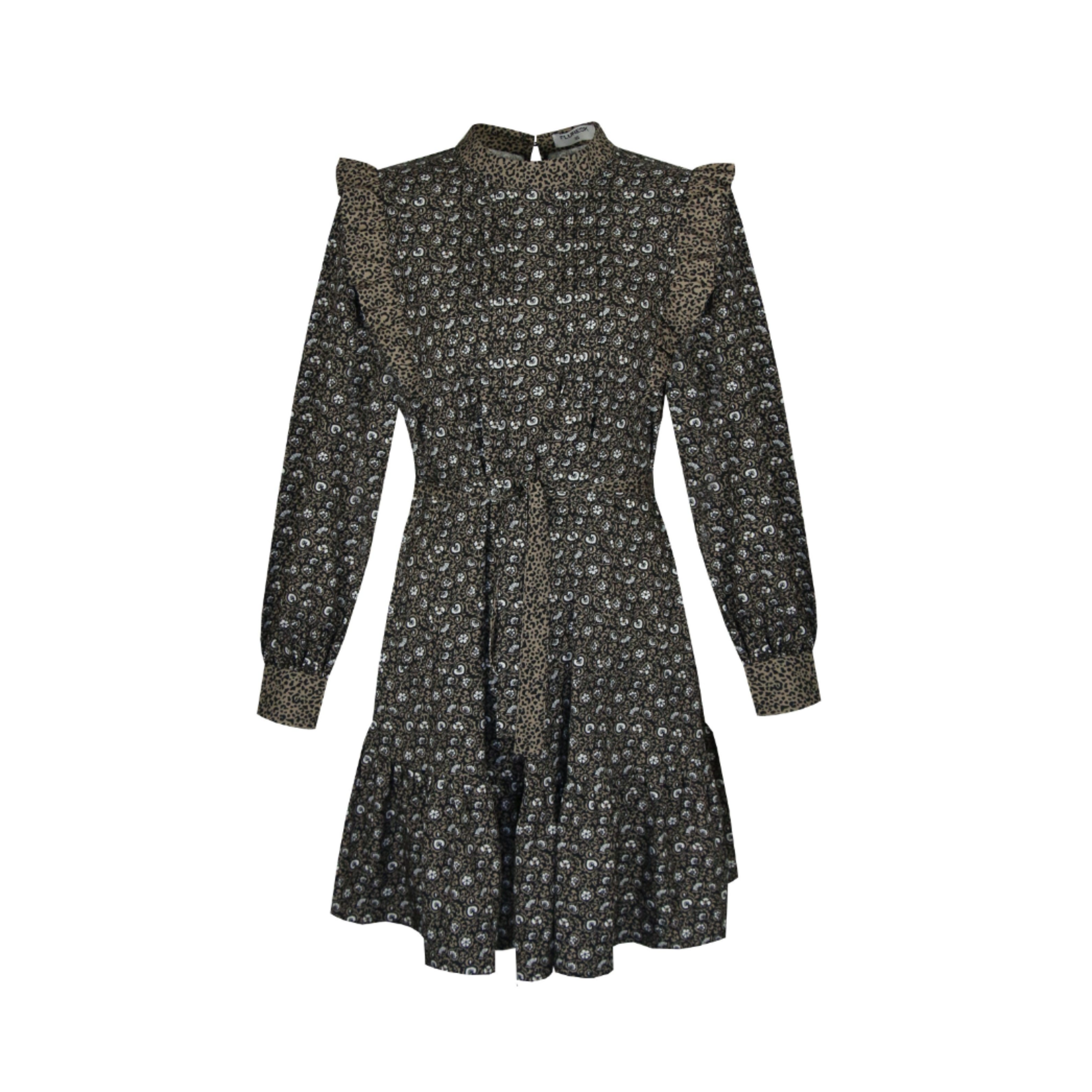 FLURESK FLURESK - Jurk Ambre zwart/sahara maat 38