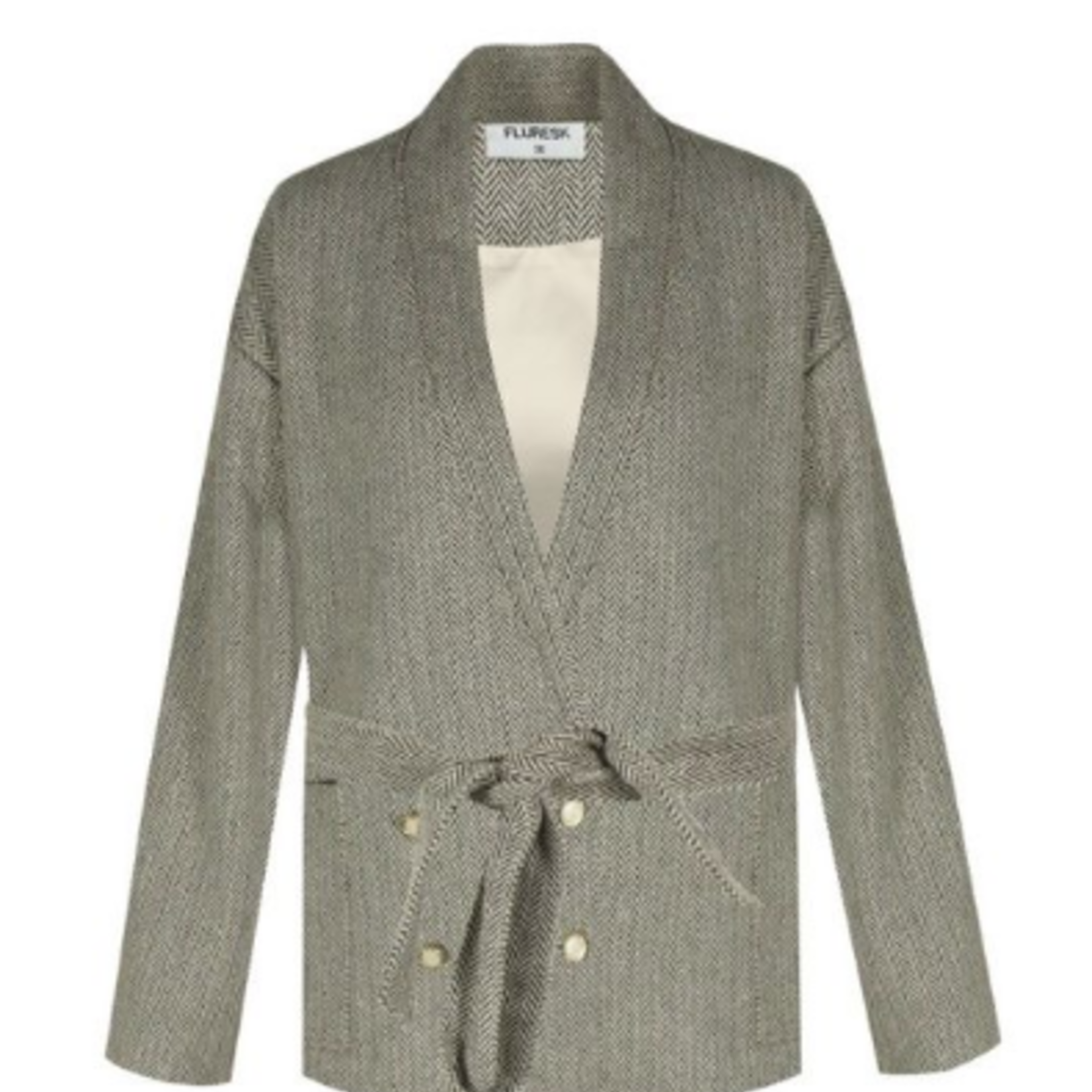 FLURESK FLURESK - Jacket Jizz Sahara/Roomwit MAAT 38