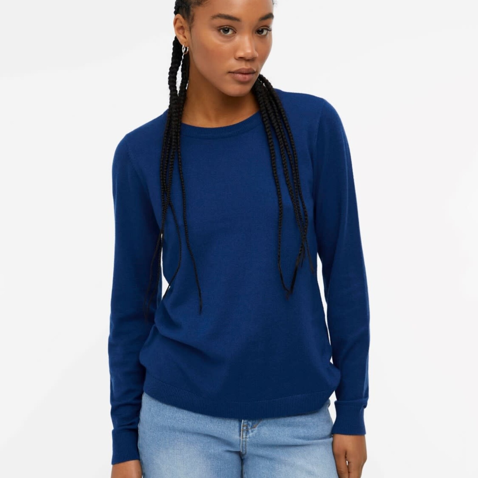 OBJECT OBJECT  - Pullover Thess Blue melange MAAT S