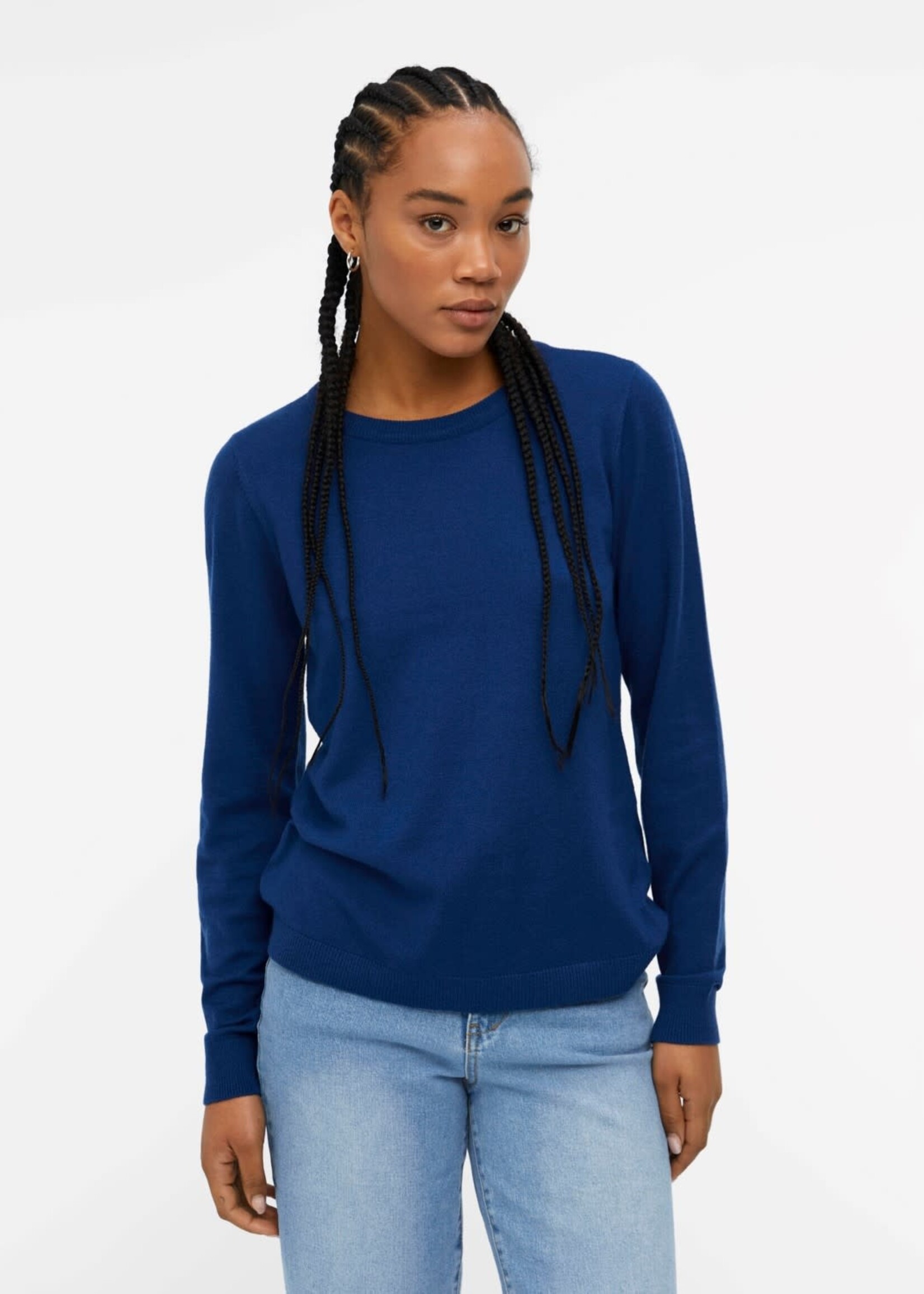 OBJECT OBJECT  - Pullover Thess Blue melange MAAT S
