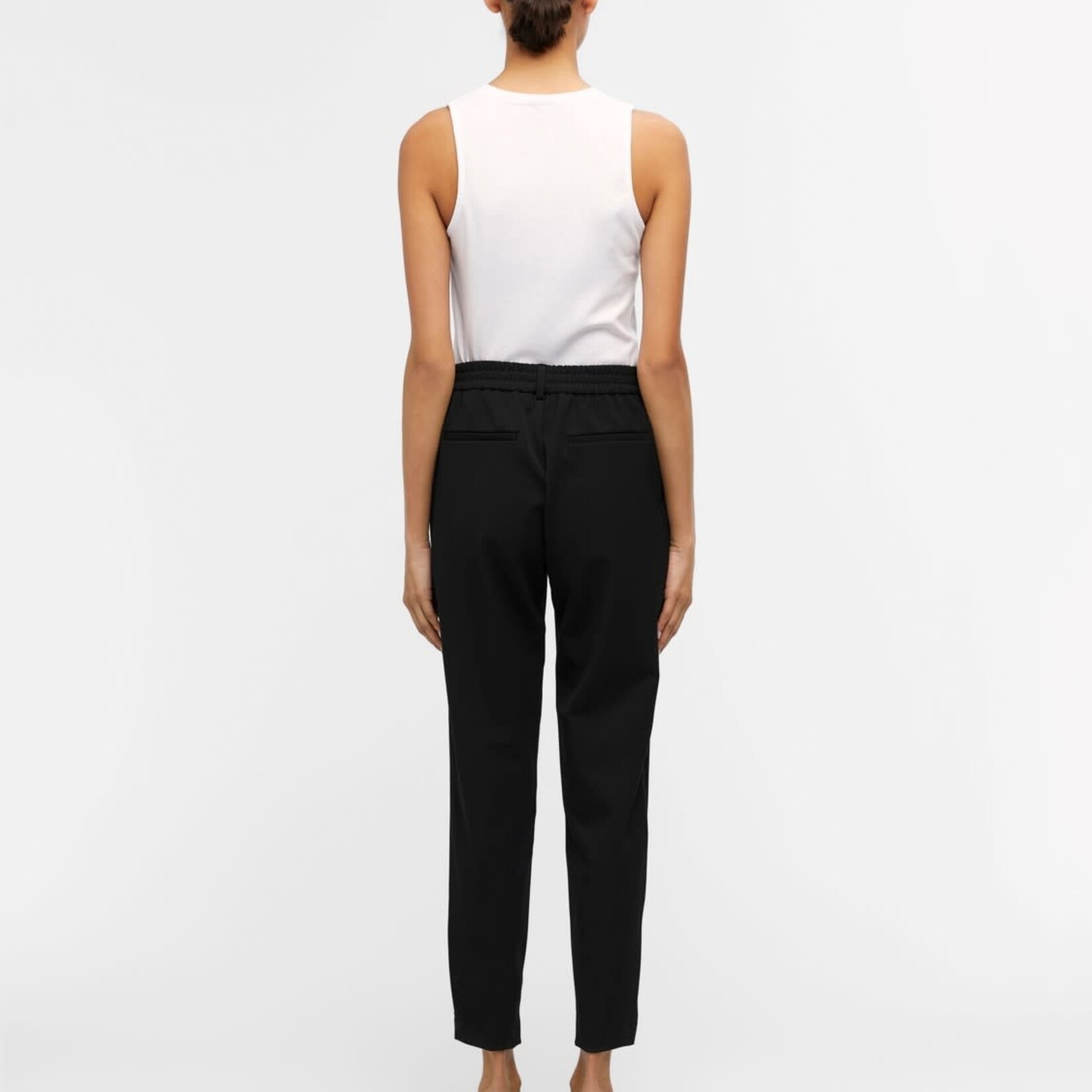 OBJECT OBJECT - Broek Lisa slim pant black / zwart