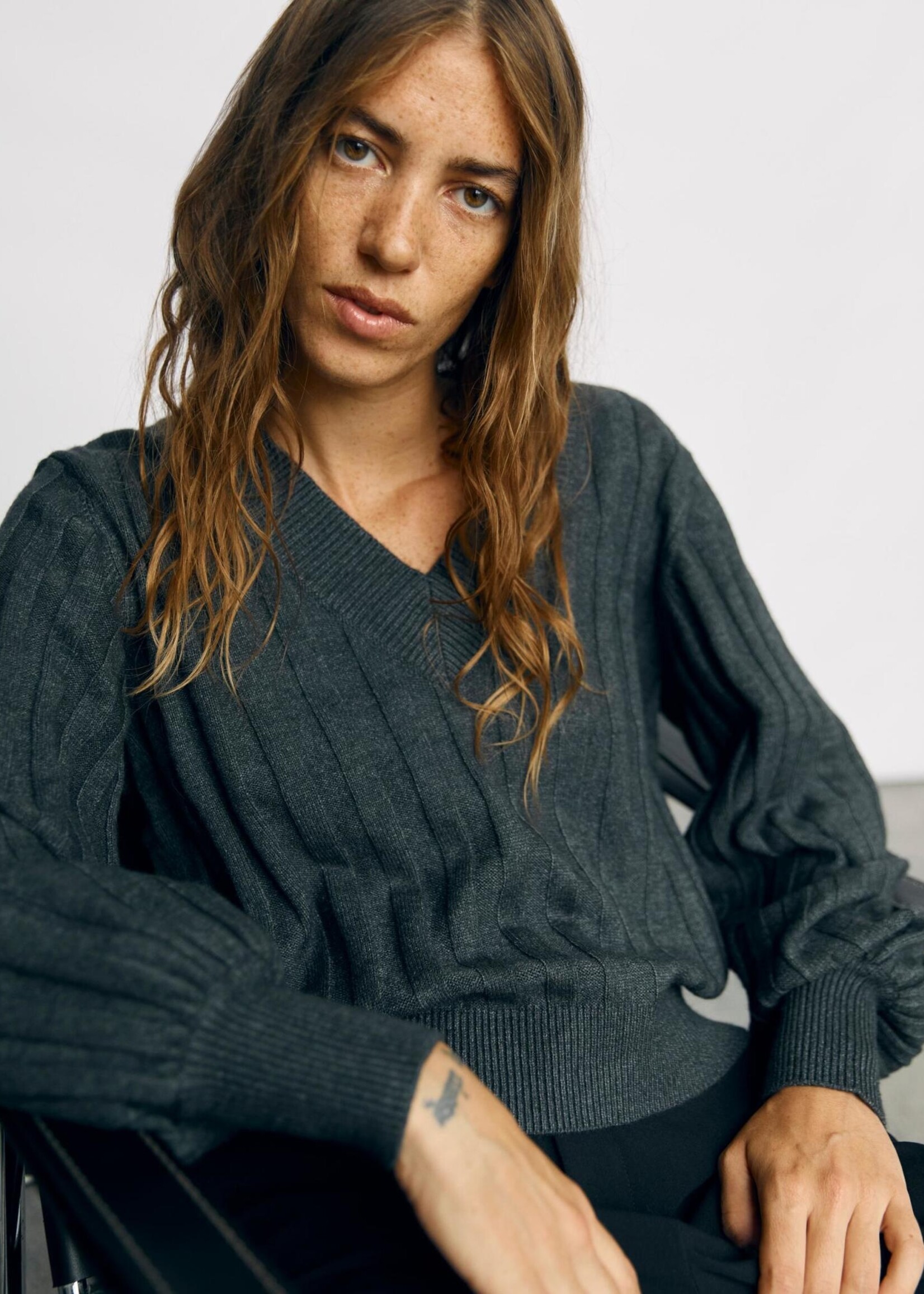 OBJECT OBJECT - Pullover Alice Dark grey melange