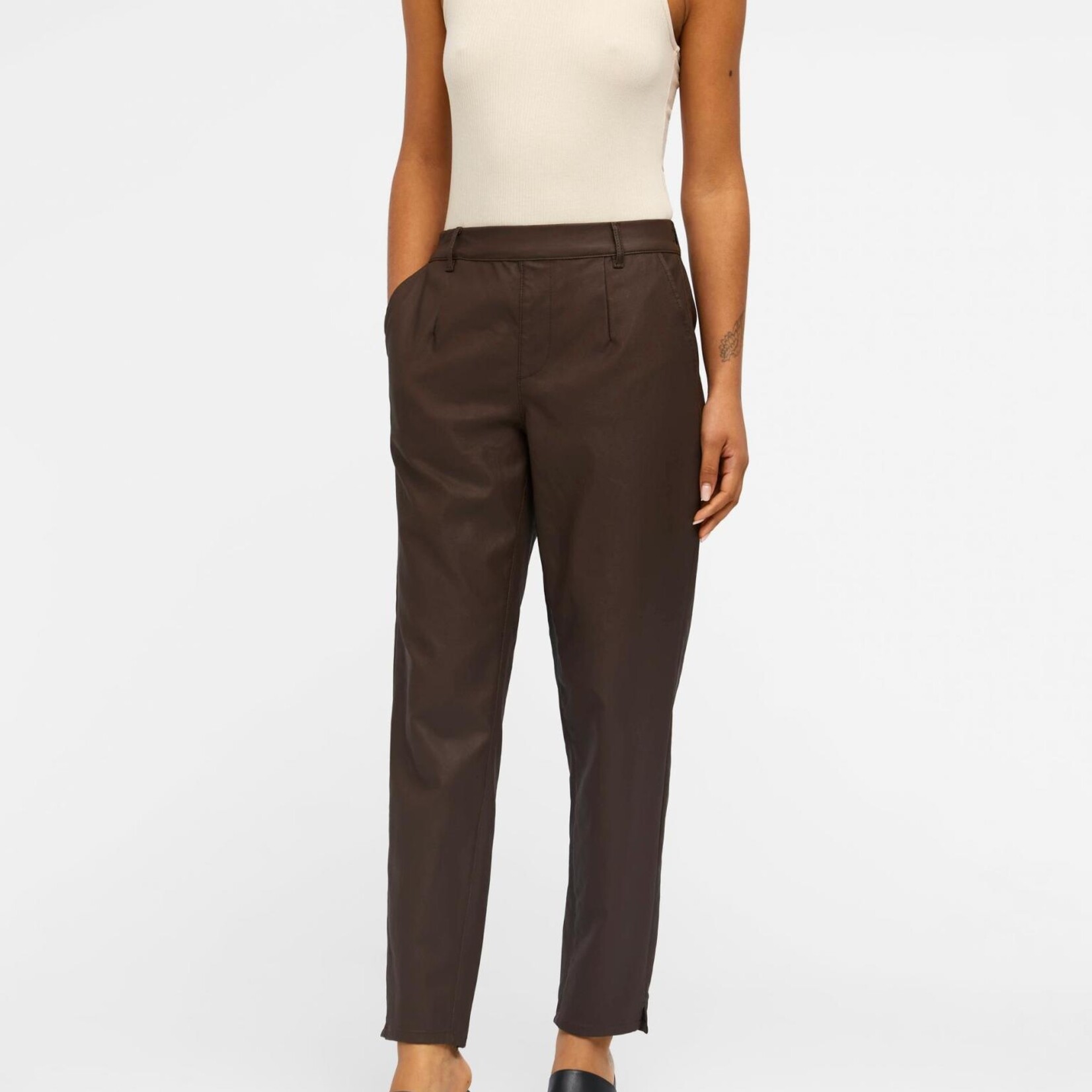 OBJECT OBJECT - Broek Belle Lisa Coated Java