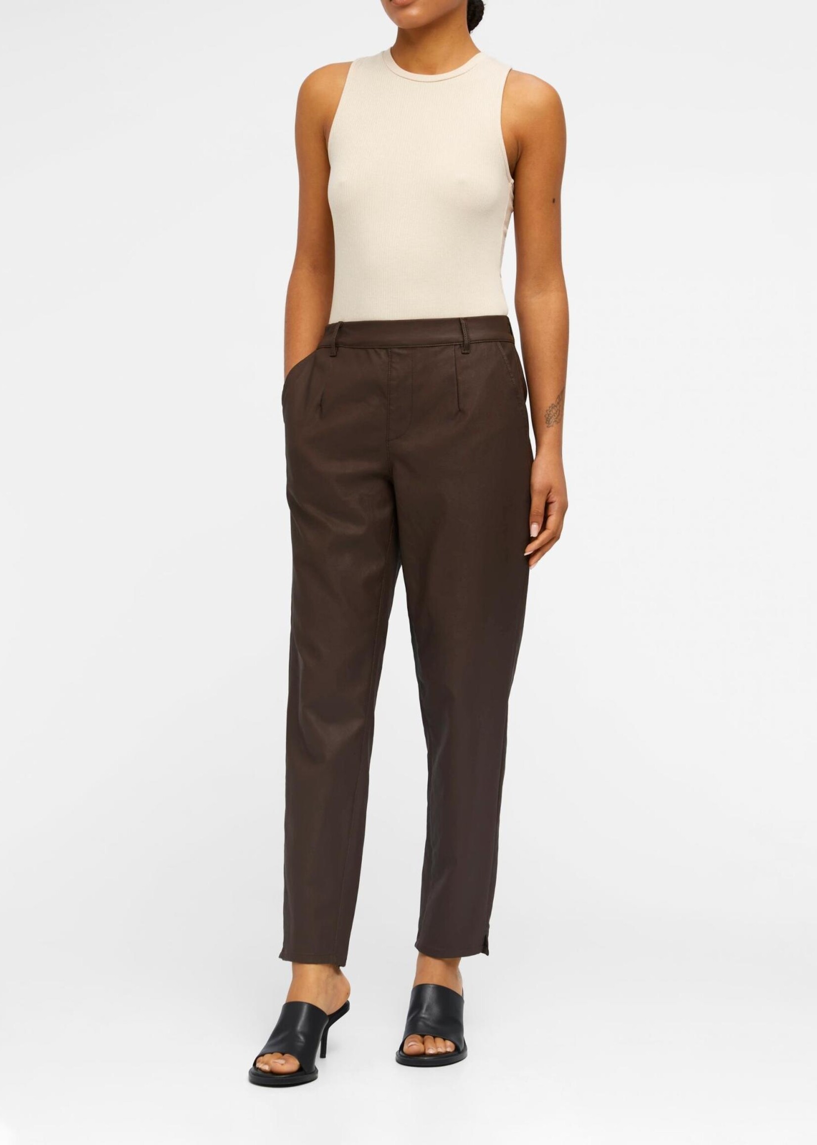 OBJECT OBJECT - Broek Belle Lisa Coated Java