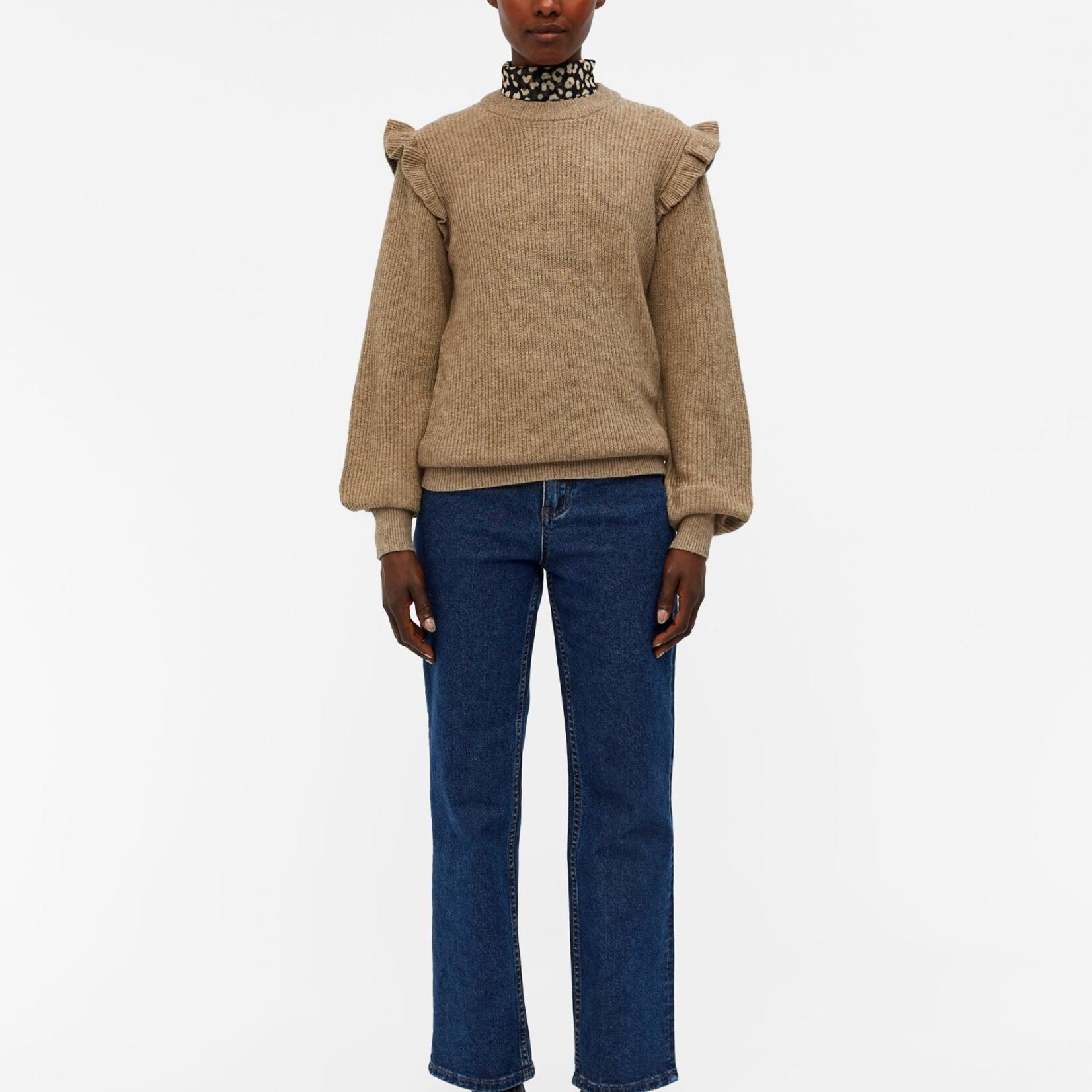 OBJECT OBJECT - Trui Malena ruffle fossil