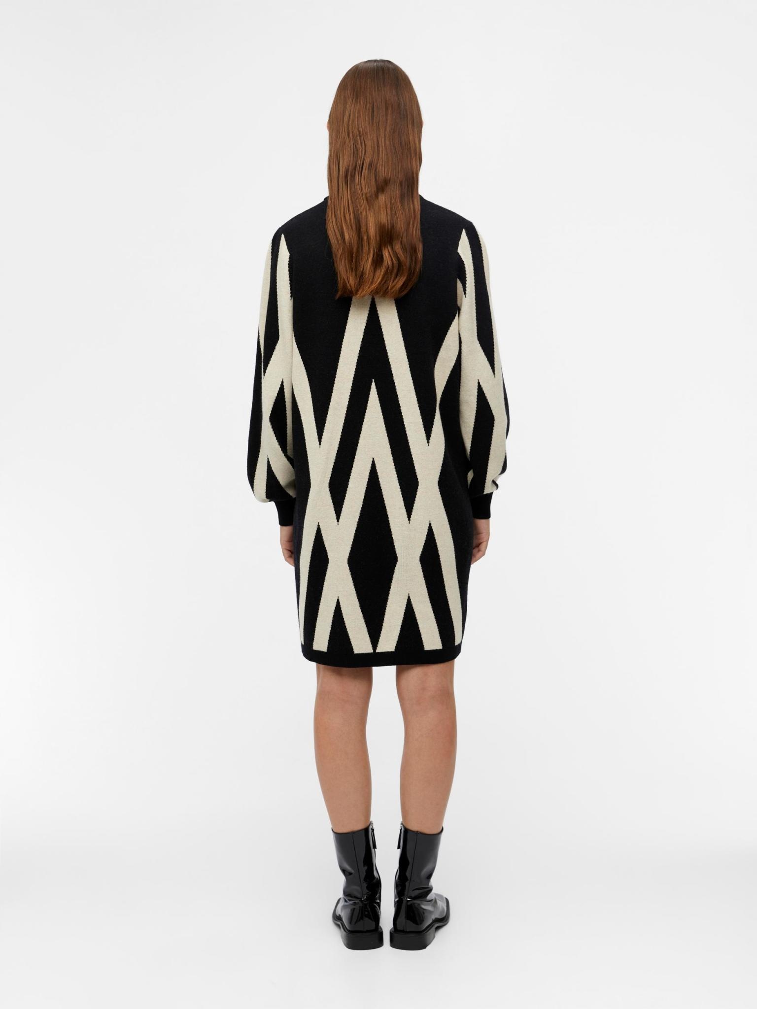 OBJECT OBJECT - Ray knit dress black sandshell graphic MAAT XS