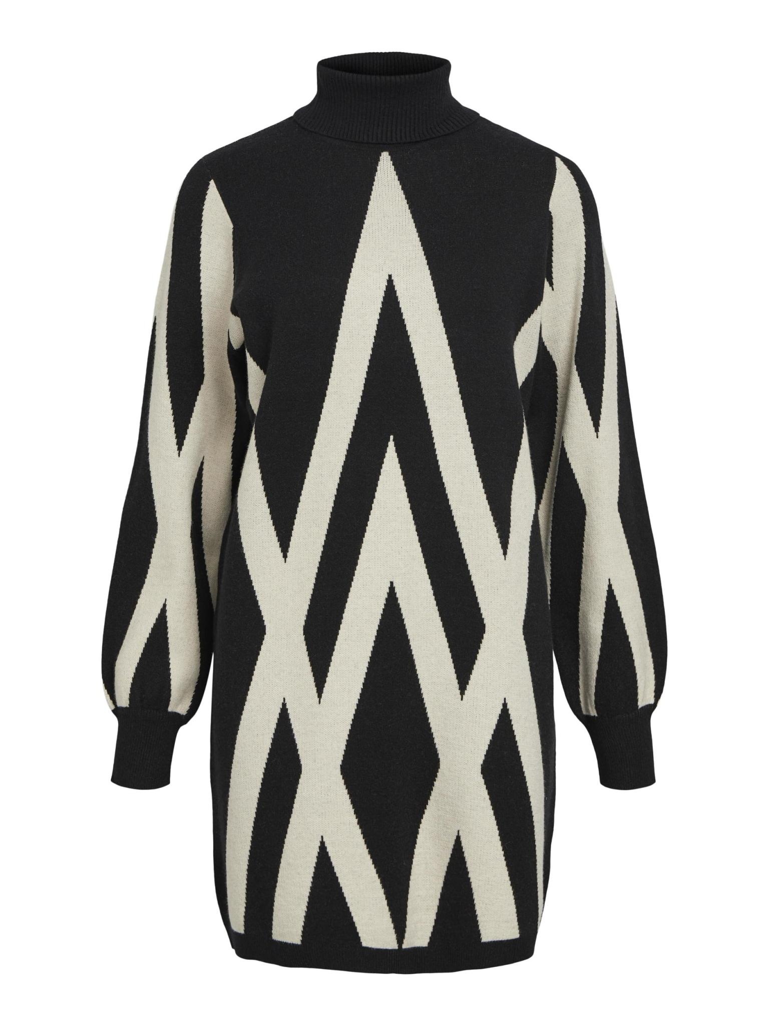 OBJECT OBJECT - Ray knit dress black sandshell graphic MAAT XS